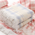 china cotton cloth polar fleece plaid , custom yoga towel printed turban